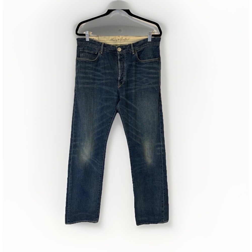 Levis Made Crafted Jeans 32x32 Button Fly Premium Denim‎ Straight Leg Blue